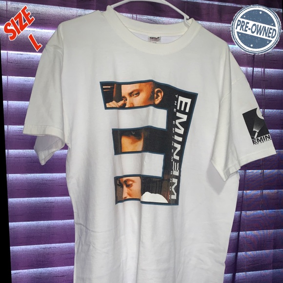 Vintage 2002 Eminem Shirt Slim Shady The Eminem Show Men’s Anvil Size L Rap Tee